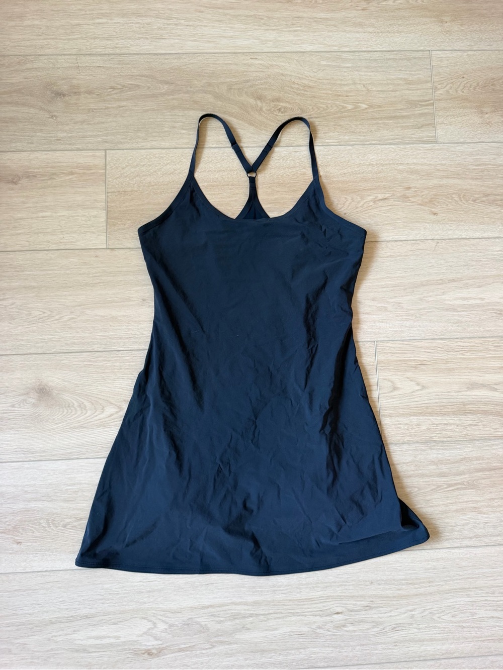 Outdoor Voices Black Exercise Dress with built in shorts